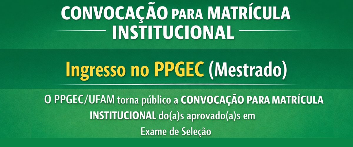 Convocação para Matrícula Institucional 2026/1