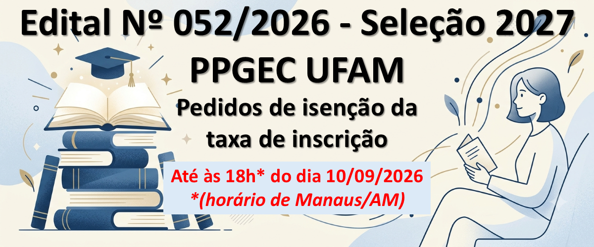 Edital de Seleção 2027 - Pedidos de Isenção da Taxa de Inscrição